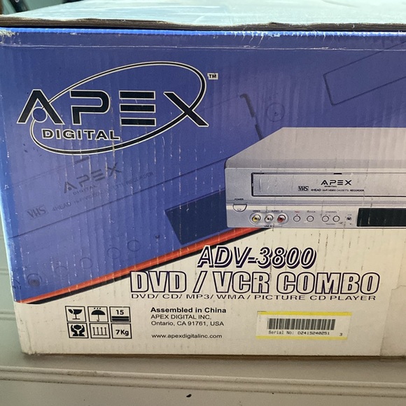 APEX ADV-3800 DVD/VCR COMBO NIB - Picture 3 of 10